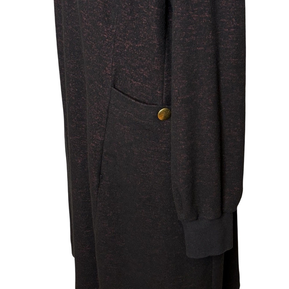 Cabi Brushed Knit Cuddle Dress L Soft Stretch 1/4 Zip Neck Black Red Knee Length - Picture 4 of 13